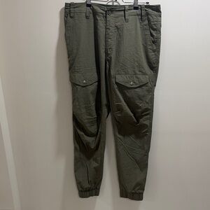 Jordan Mens 36 Olive Green Men's Cargo Joggers